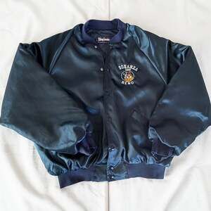 Vintage King Louie Bonanza Casino Reno Bomber USA Made Quilted Lined - XL